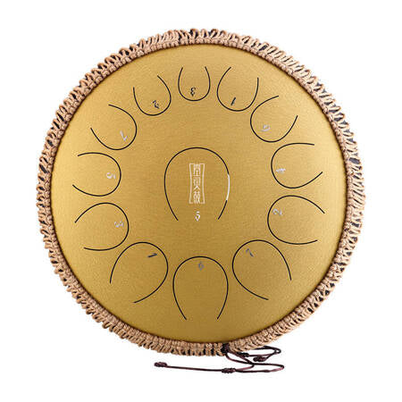 ZVANGA Lotus tongue drum 14" Zelta 13 notis C mažors