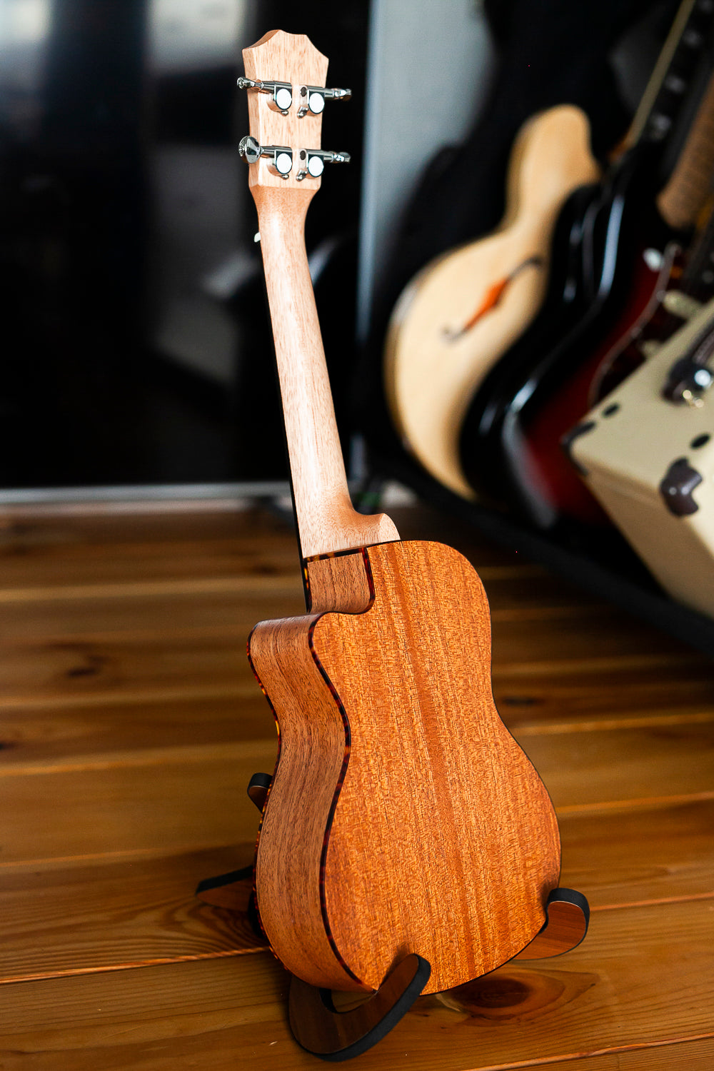 Diamond Cutaway Koncerta izmēraukulele Mahogany