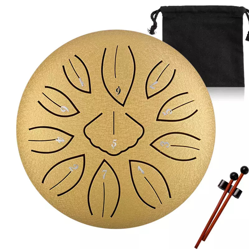 ZVANGA Mini Ginkgo biloba drum 6" Gold 11 notis C mažors