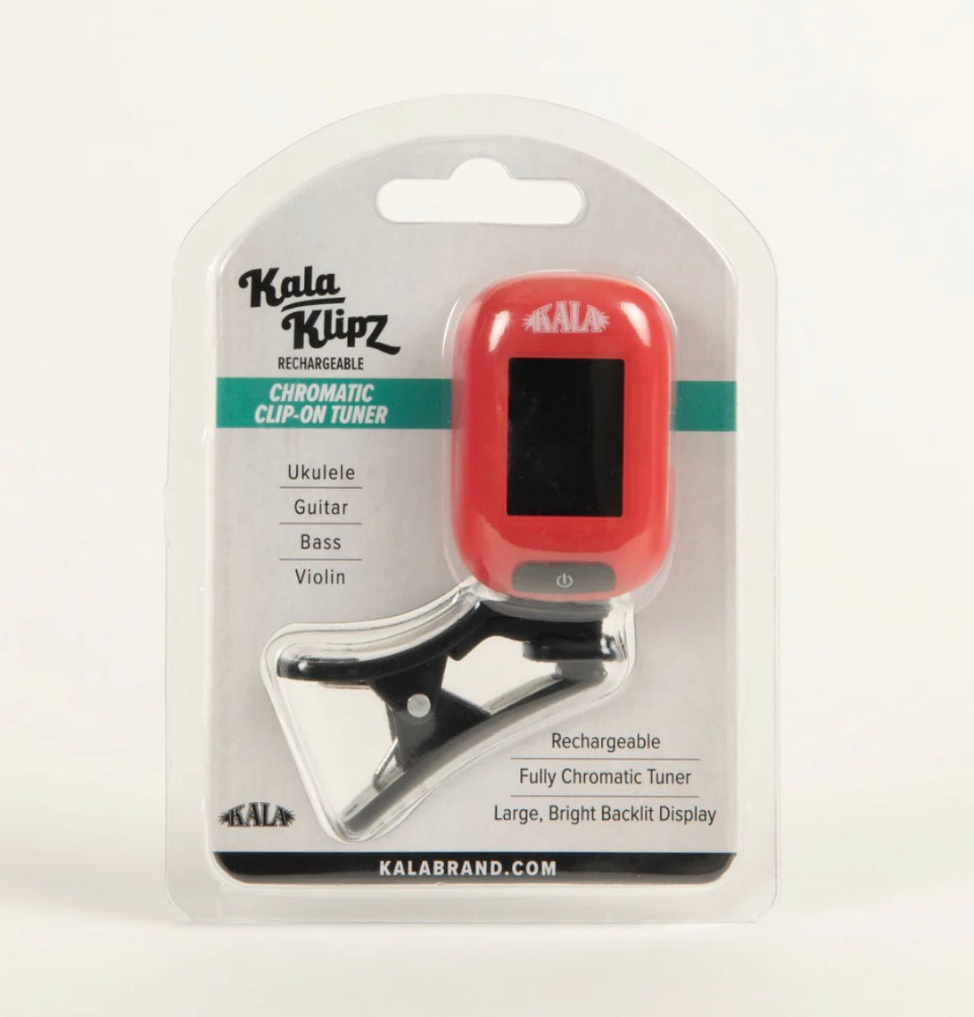 Kala Klipz Rechargeable Chromatic Tuner
UKULELES SKAŅOTĀJS Lādējams ar USB C Sarkans