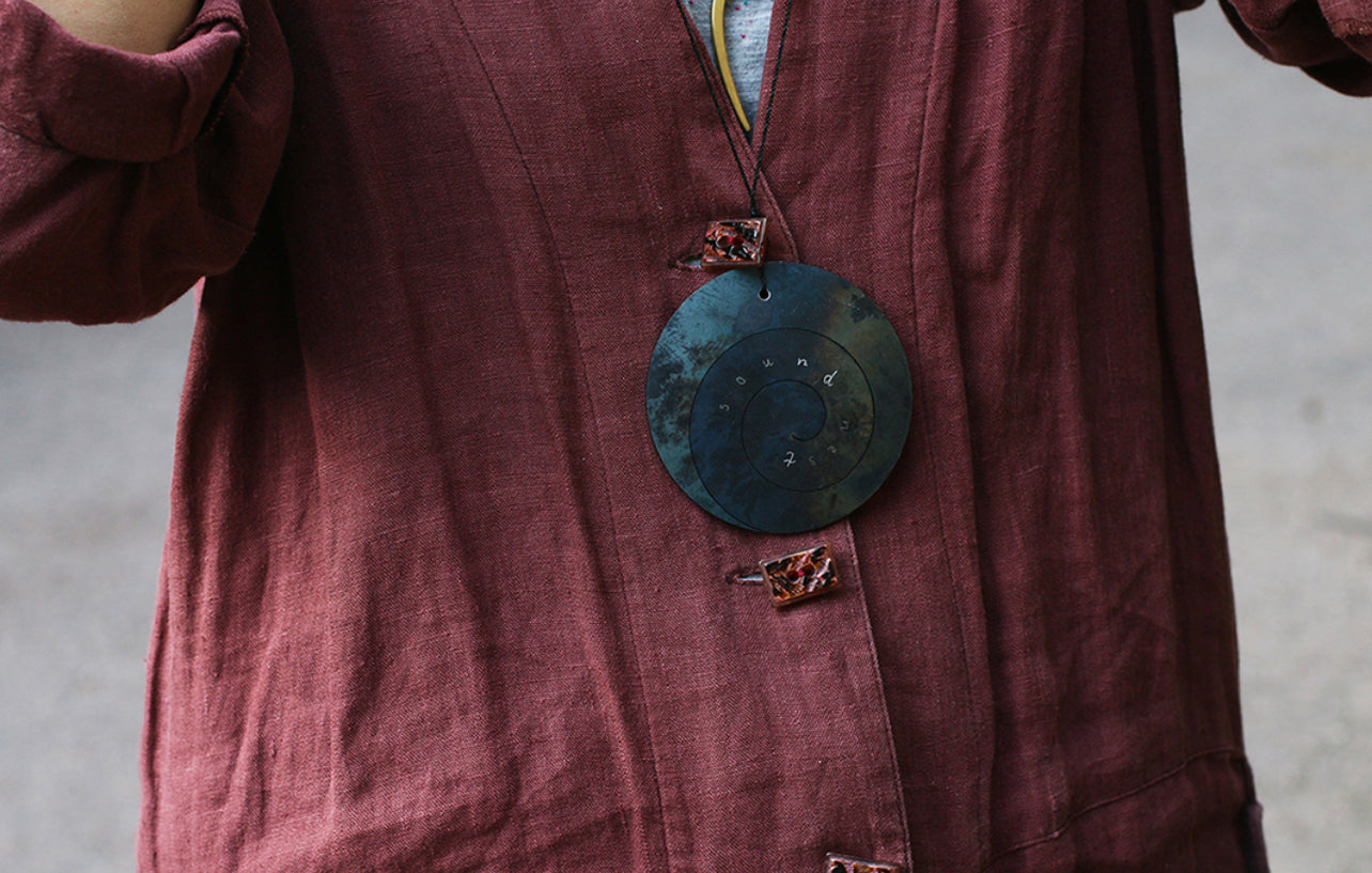 Sound Nest Pocket Gong Kabatas izmēra gongs Stainless steel tree Soundnest