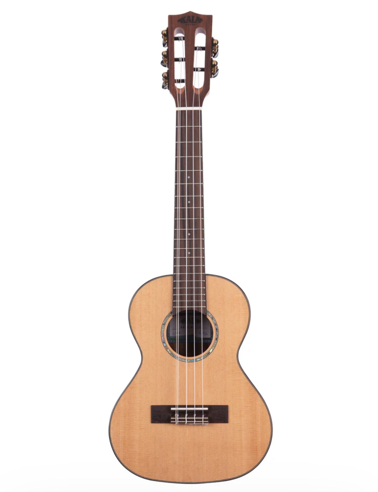 KALA 5. stīgu ukulele Solid Cedar Top Acacia body KA-SCAC-T5 ar hardcase (cieto somu)