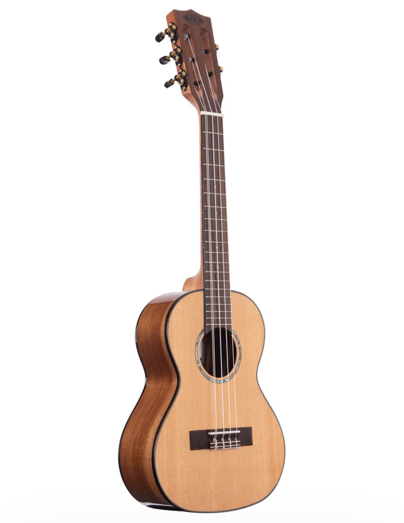 KALA 5. stīgu ukulele Solid Cedar Top Acacia body KA-SCAC-T5 ar hardcase (cieto somu)