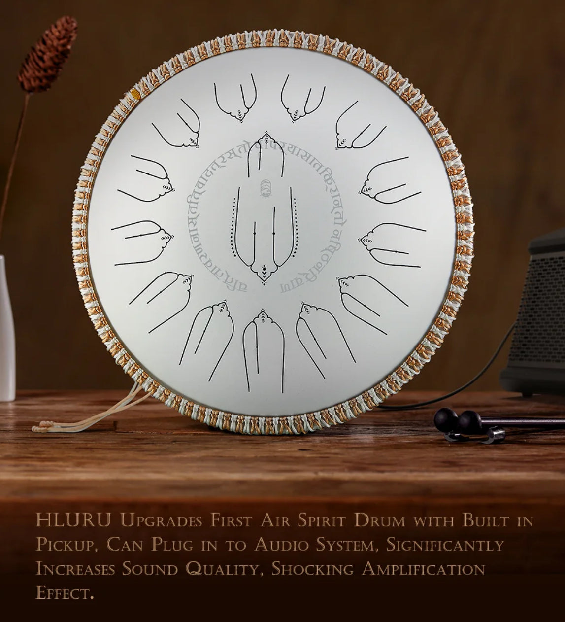 Hluru Sound Healing ZVANGA 14” 15 Notis 432Hz Ar skaņas noņēmēju (EQ) D mažors