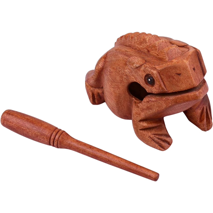 Lielā skaņu varde ritma mūzikas instruments 14cm