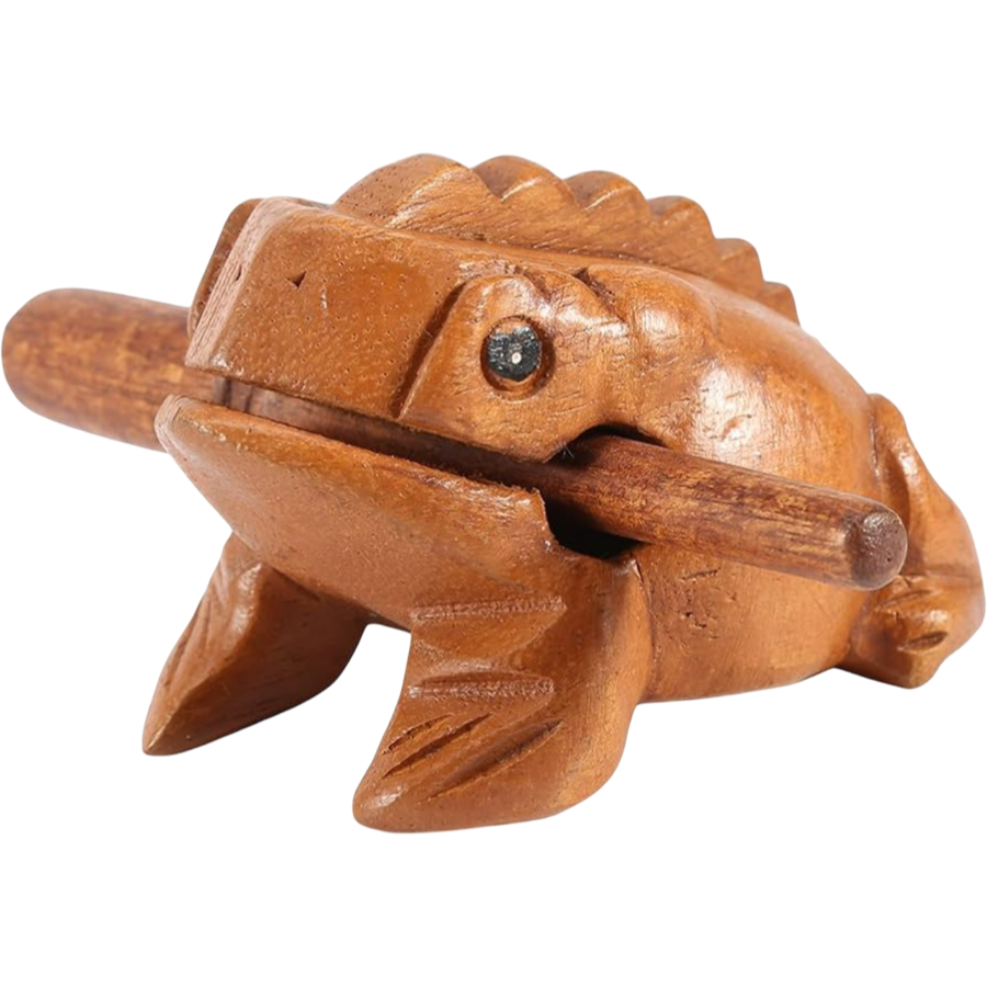 Lielā skaņu varde ritma mūzikas instruments 14cm