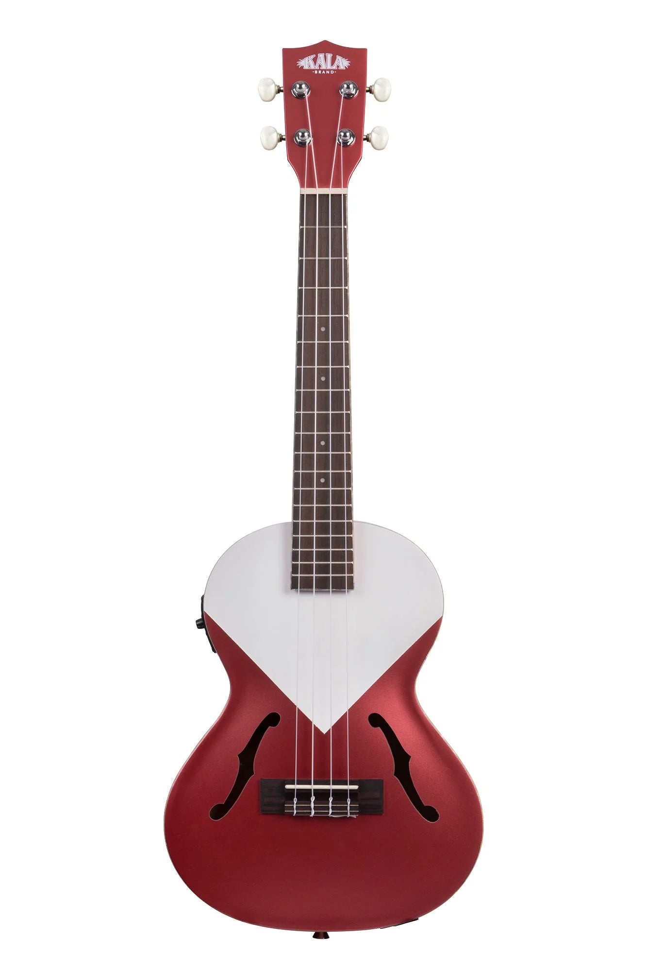 Kala akustiski elektriskā KA-JTE-CHRD Archtop Tenora izmēra Ukulele ar Hardcase somu un EQ skaņas noņēmēju