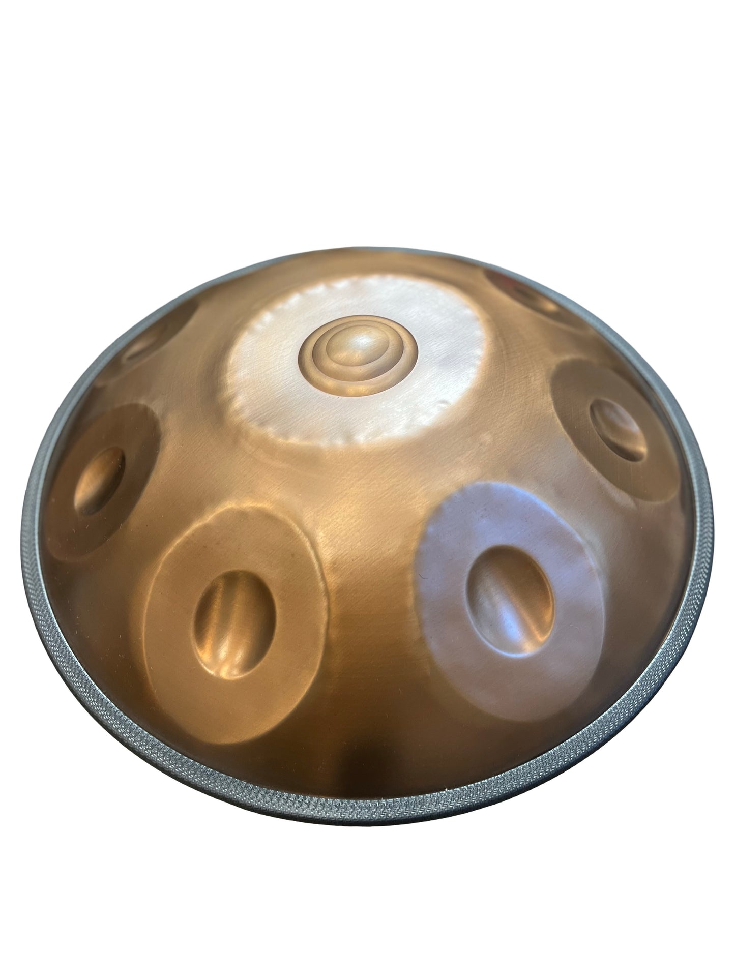 Star Handpan drum bungas 9 Notis 18" Dark Gold D-Kurd 432Hz