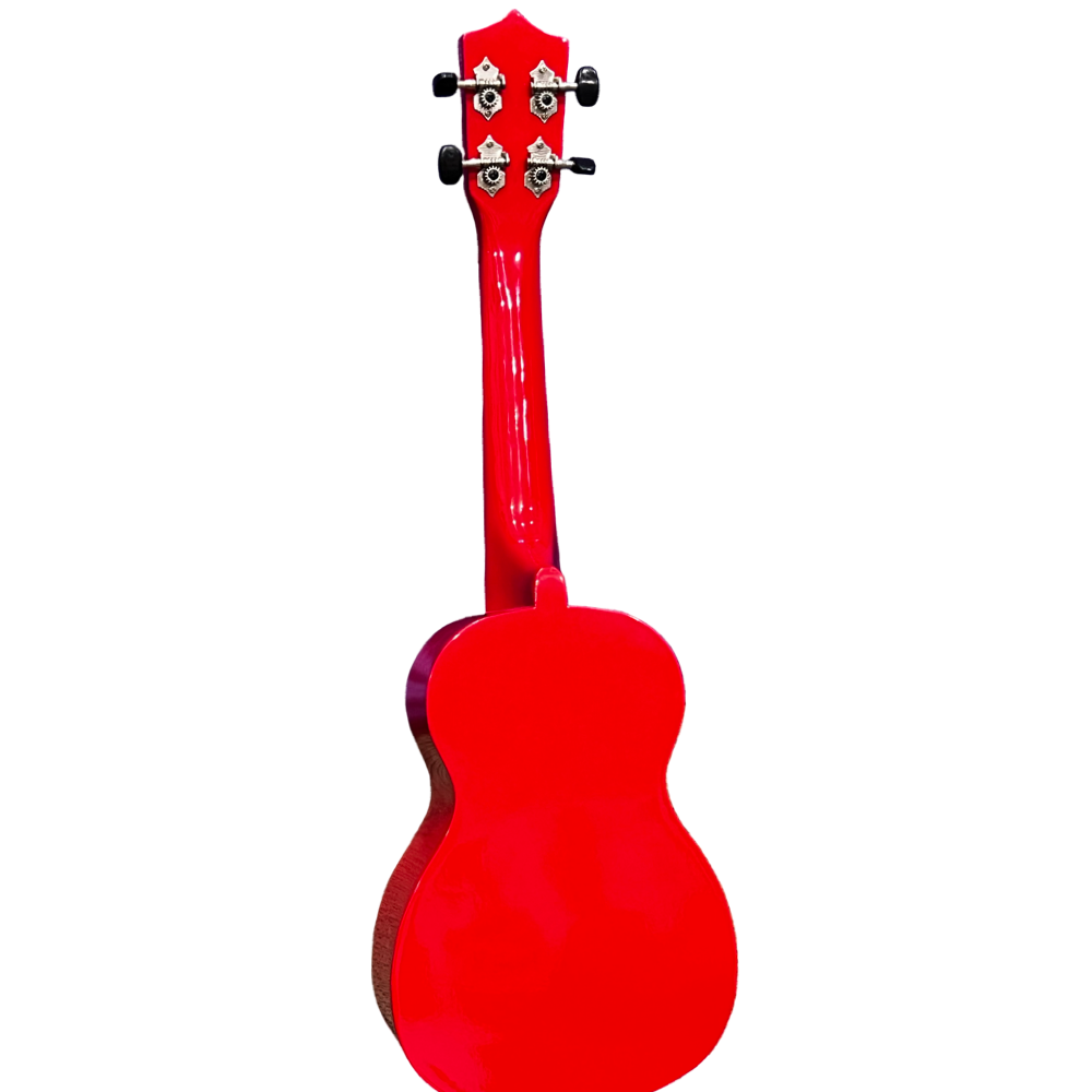Koncerta izmēra ukuleles komplekts iesācējiem Jasmin Cherry Red Sarkana