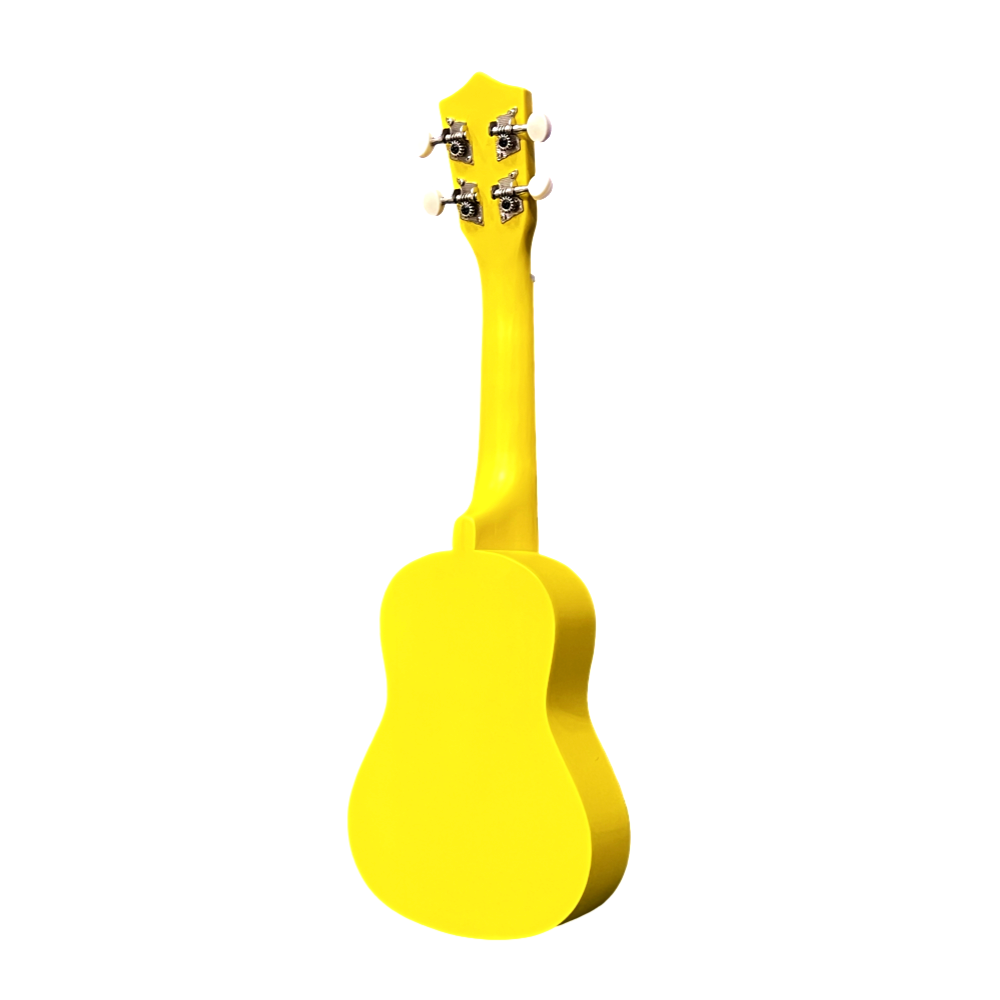 Soprāna izmēra ukuleles komplekts Jasmin Yellow Dzeltena