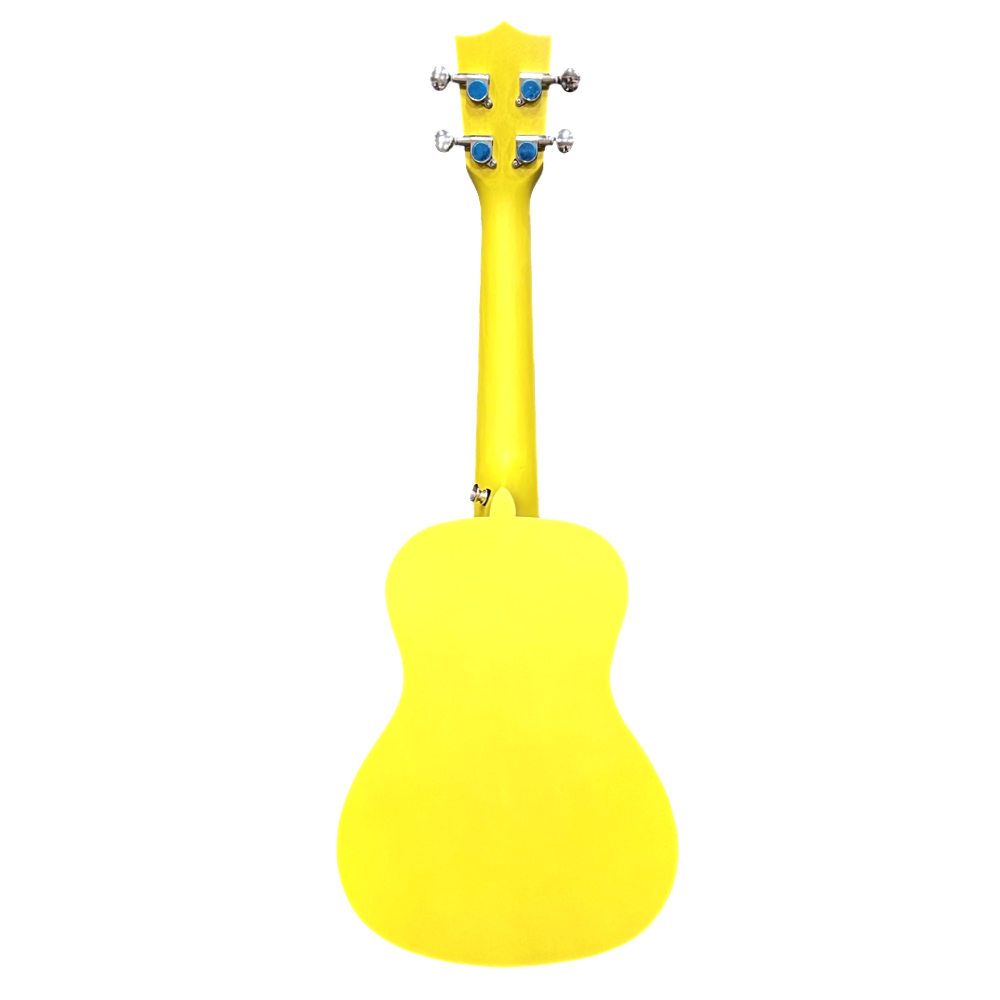 Koncerta izmēra ukuleles komplekts VTone Yellow Dzeltena