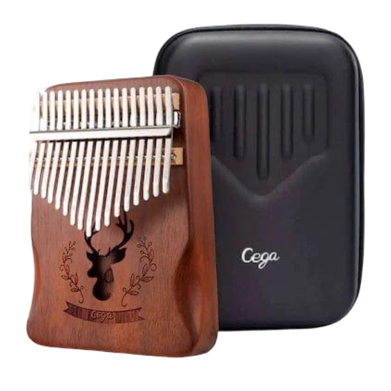 KALIMBA Cega CKE01-C 17 Taustiņu Akācijas koka + Hardcase un aksesuāri