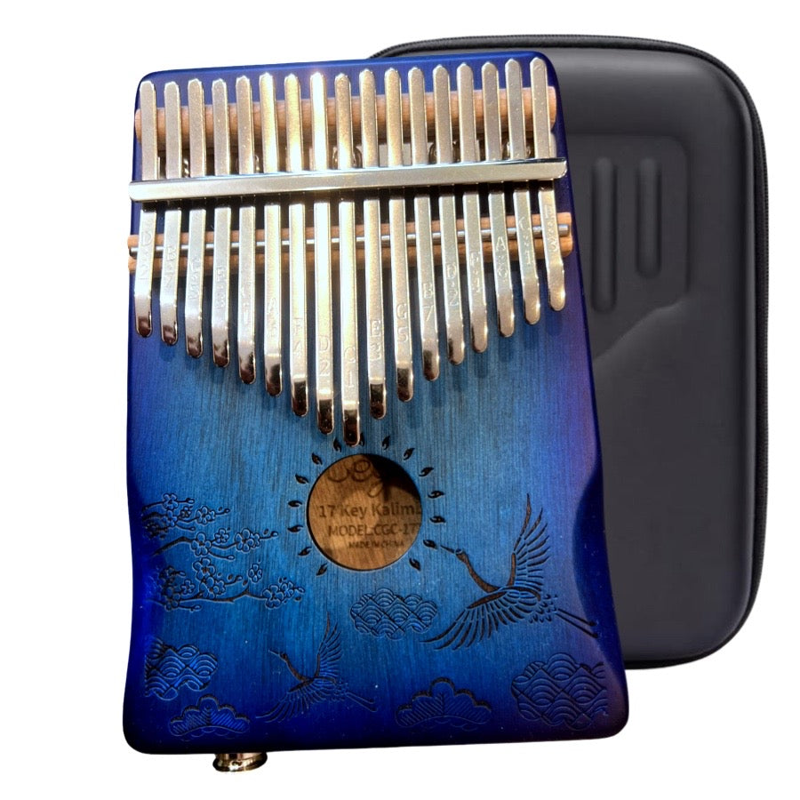 Elektro-Akustiskā KALIMBA Cega CKA02-EQ 17 Taustiņu Mahogany koka Hardcase un aksesuāri