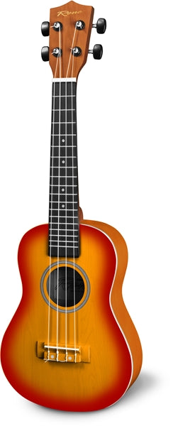 Koncerta izmēra ukulele Reno RU300-CS + Soma