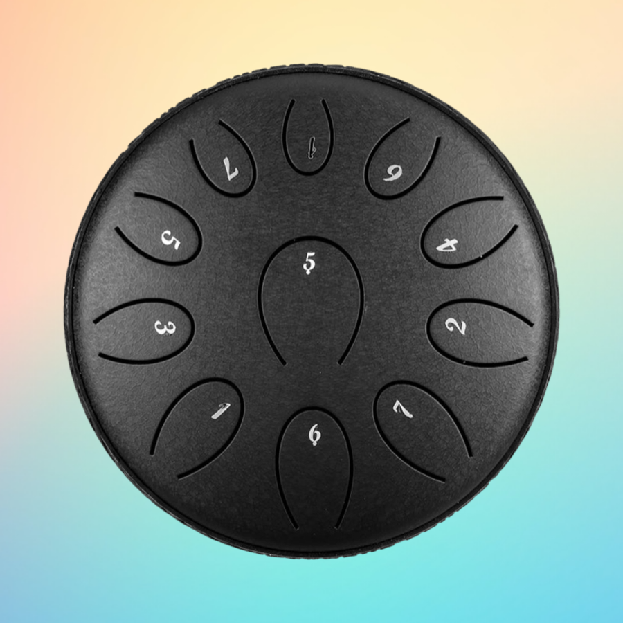ZVANGA Lotus drum 6" Melna 11 notis D mažors
