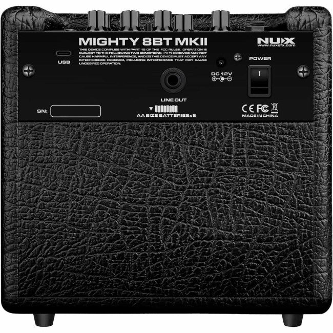 Ģitāras/Ukuleles pastiprinātājs Nux Mighty-8BT MKII (Darbojas arī ar 8x AA baterejām)