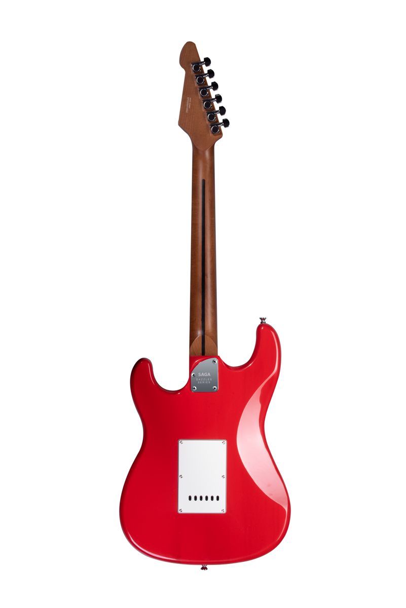 Elektriskā ģitāra SAGA SMF1314 RD (SSS) Electric Guitar Sarkana