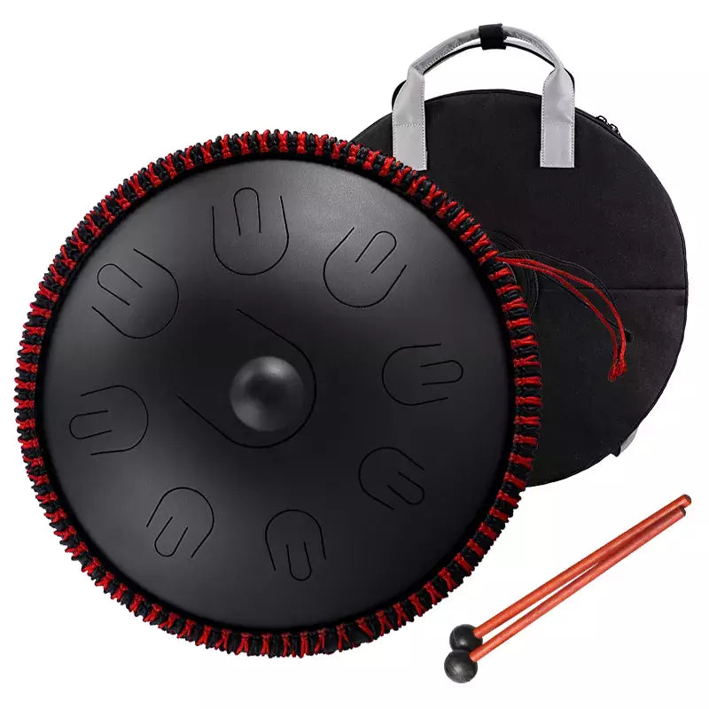 Hluru Handpan ZVANGA 14" 9 notis D Kurd 432Hz