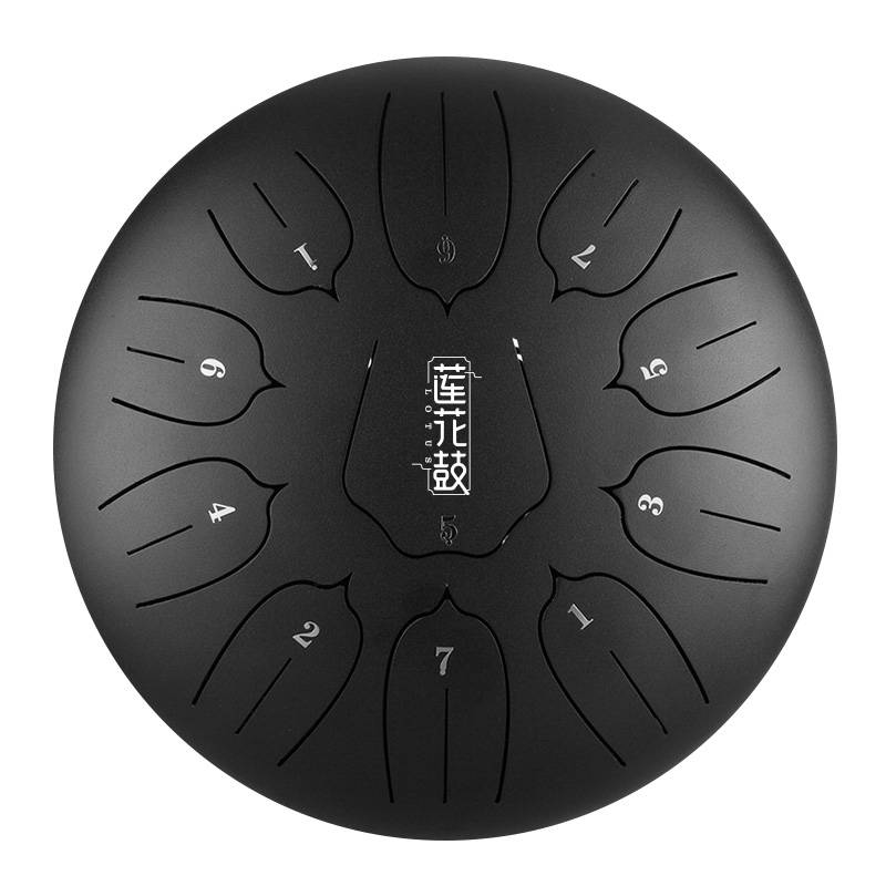 ZVANGA Lotus tongue drum 10" Charcoal 11 notis D mažors