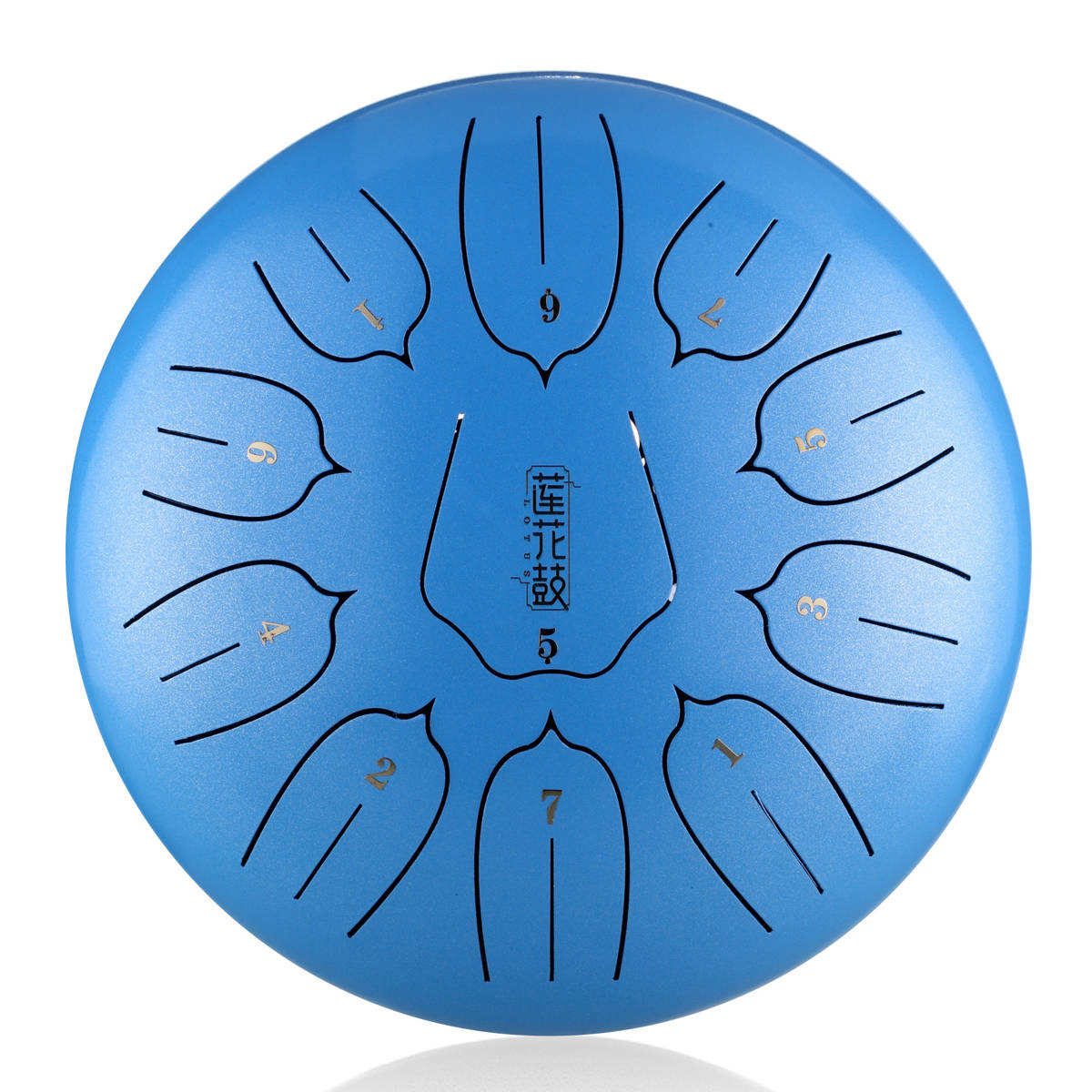 ZVANGA Lotus tongue drum 12" SkyBlue 11 notis C mažors