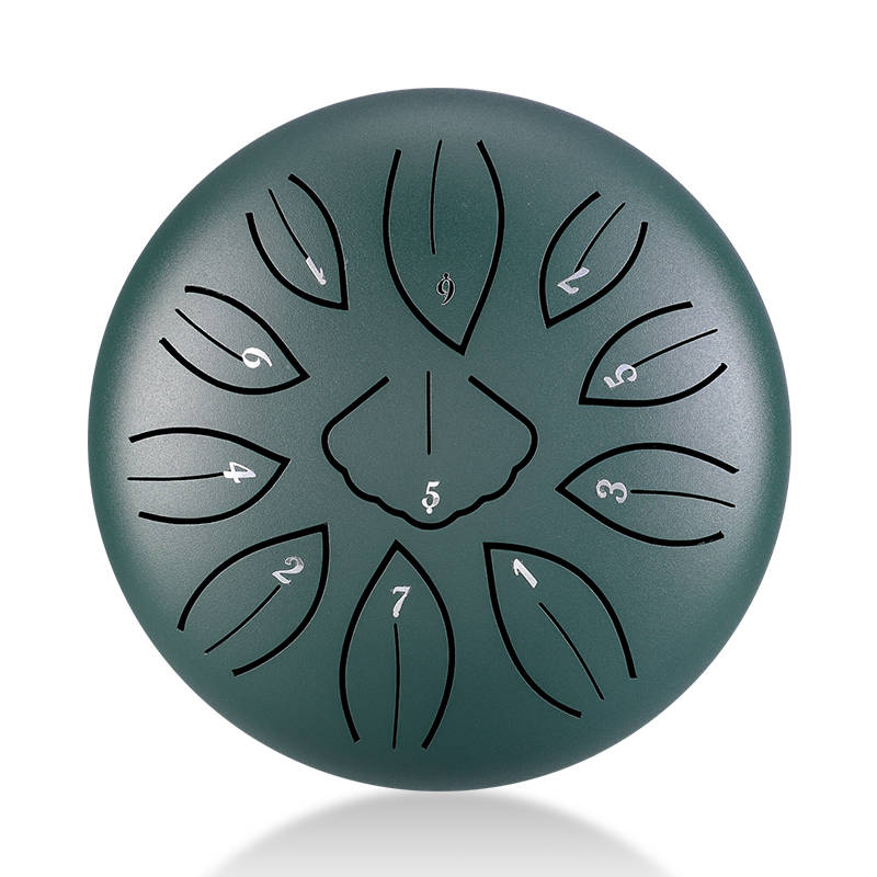 ZVANGA Mini Ginkgo biloba drum 6" Malachite 11 notis C mažors