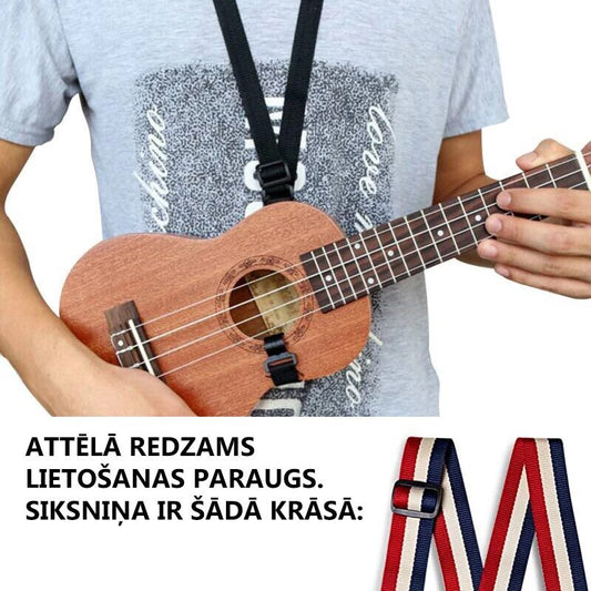 SIKSNIŅA UKULELEI ENYA ES-U1 universālā bez urbšanas siksniņa!