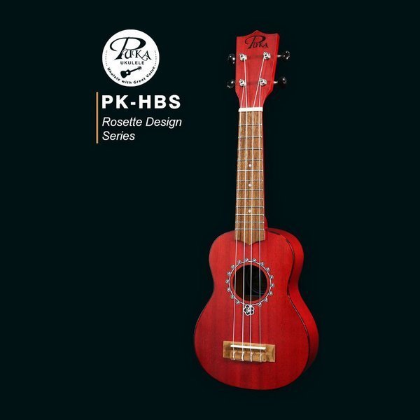 Soprāna izmēra Ukulele PUKA PK-HBS ar somu