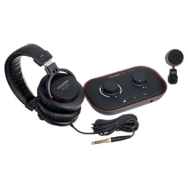 Focusrite Vocaster One Studio Skaņas karte Audio Interfeiss Ar Mikrofonu un Austiņām!