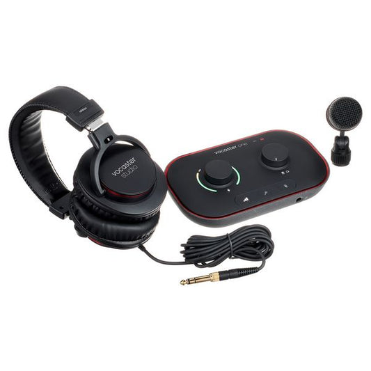 Focusrite Vocaster One Studio Skaņas karte Audio Interfeiss Ar Mikrofonu un Austiņām!