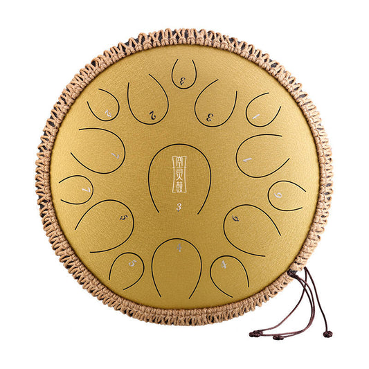 ZVANGA Lotus tongue drum 14" Zelta 15 notis C mažors