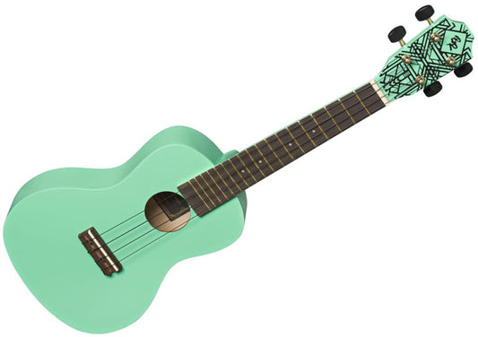Baton Rouge UR1-C-mag Matēta Zaļa Koncerta izmēra ukulele