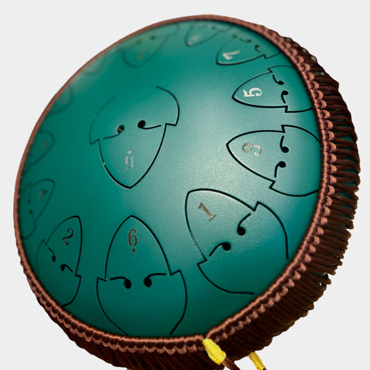 ZVANGA Forest Green tongue drum 12" 13 notis C mažors / A minors Fingertapping