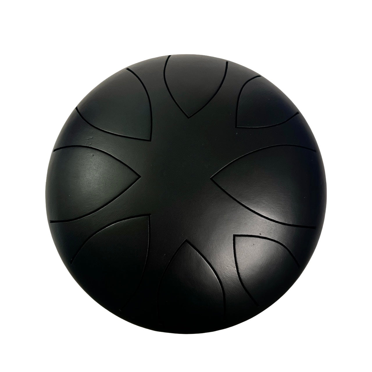 ZVANGA 9" Tank Drum Melna 8 notis C Do Mažors Pigoru Darbnīca Radīta Latvijā