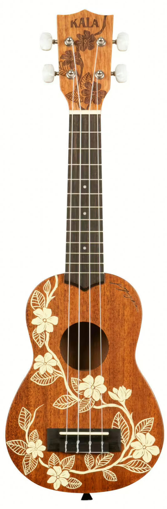 KALA KA-GARDENIA-S Gardenia Mahogany Soprāna Ukulele, ar Somu