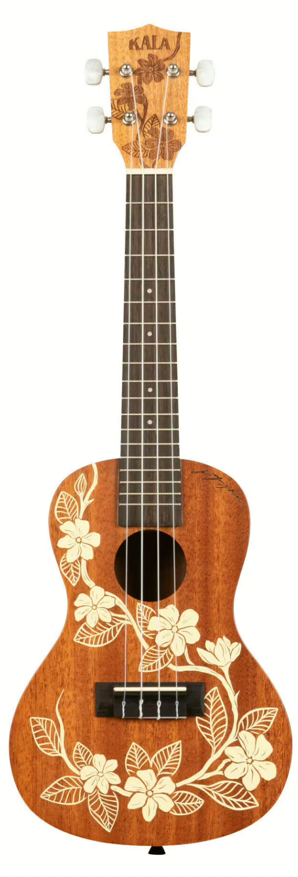 KALA KA-GARDENIA-C Gardenia Mahogany Koncerta Ukulele, ar Somu