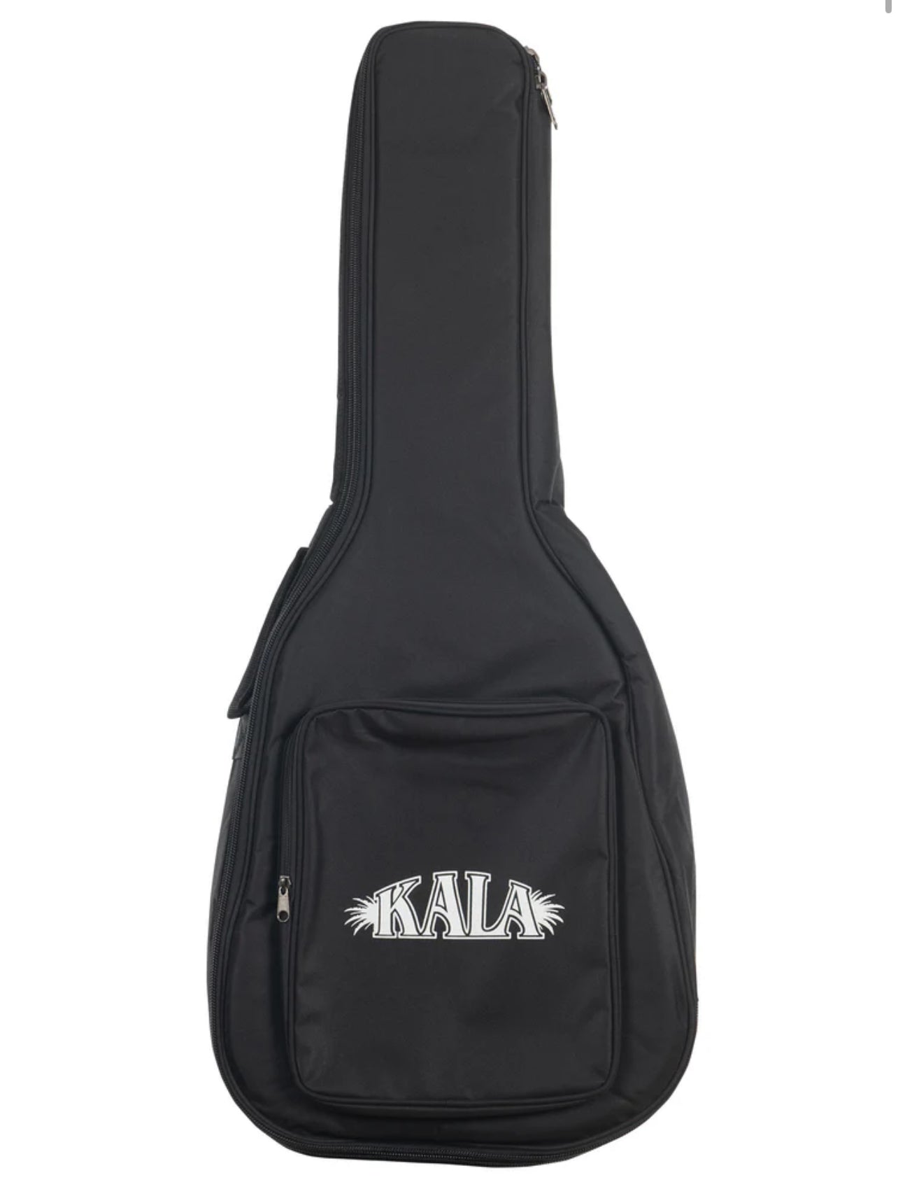 KALA Solid Spruce Top Ebony Orchestra Mini 3/4 izmēra akustiskā ģitāra + soma