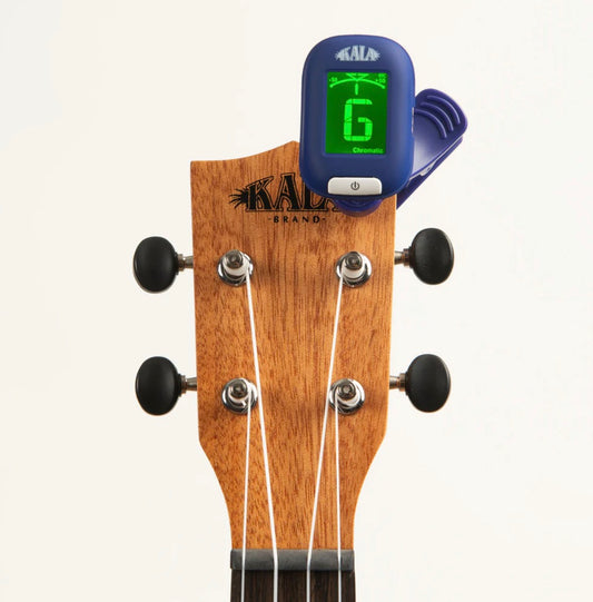 Kala Klipz Rechargeable Chromatic Tuner UKULELES SKAŅOTĀJS Lādējams ar USB C Zils