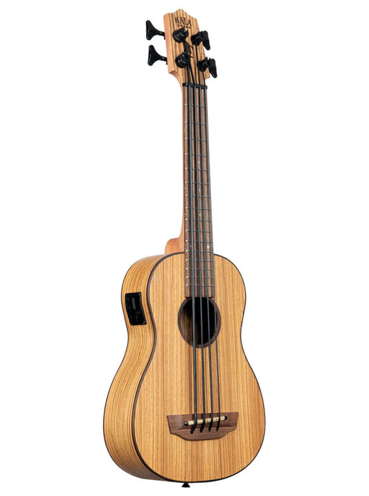 Kala U-Bass Zebrawood 4 NT Ukuleles bass + Soma