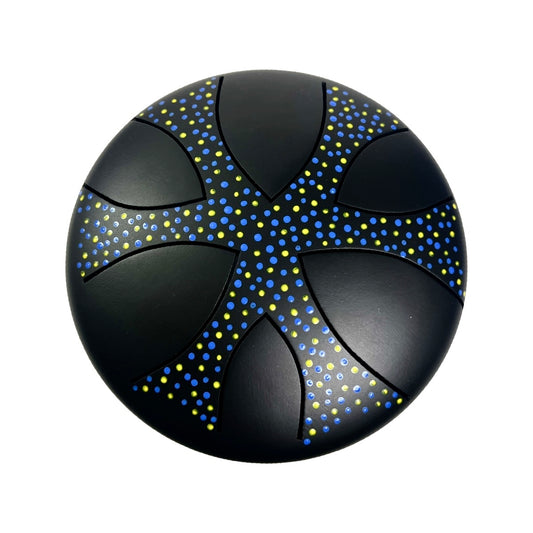 ZVANGA 6" Melna 6 notis G Pentatonic Pigoru Darbnīca Radīta Latvijā