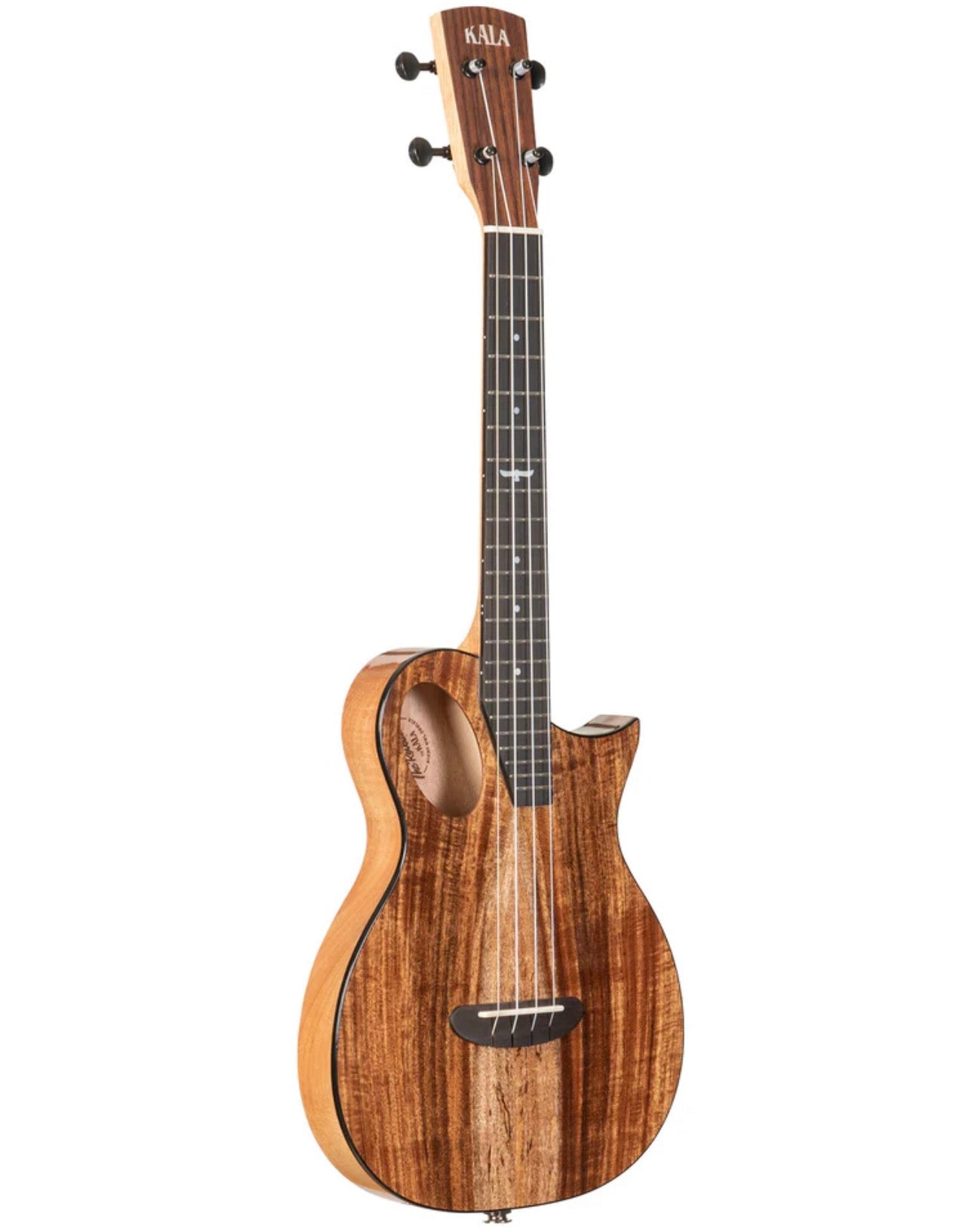 Kala akustiski elektriskā Revelator® Night Owl Acacia Tenor Tenora izmēra Ukulele ar somu un skaņas noņēmēju