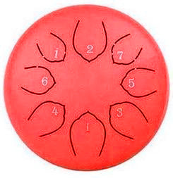 ZVANGA Mini Jewel drum 6" RED 8 notis C mažors SARKANA