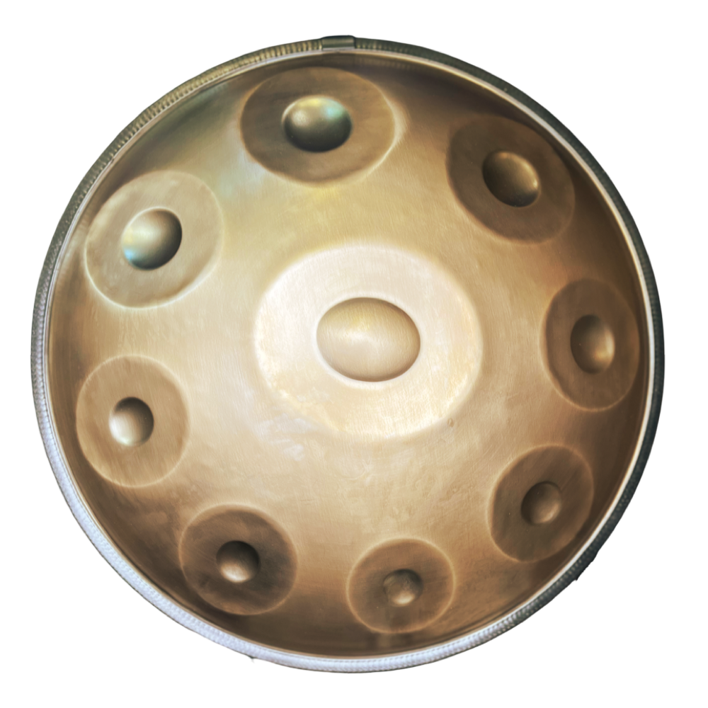 Cosmo Handpan drum bungas 9 Notis 22" Antique finish