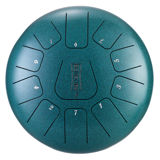ZVANGA Lotus tongue drum 8" Malachite 11 notis F mažors (Re minors)