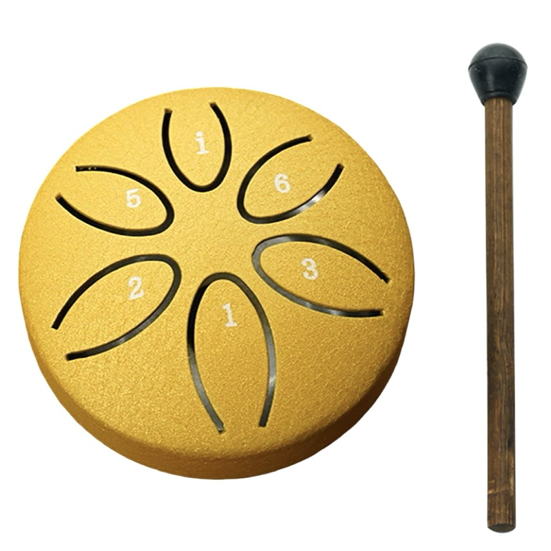 ZVANGA mini ethereal drum 3" 6 notis A major Pentatonic Zelta 432hz