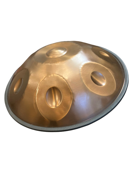 Star Handpan drum bungas 9 Notis 18" Dark Gold D-Kurd 432Hz