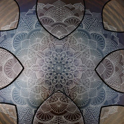 Sound Nest Zvanga 30cm 12 colas Fire Finished 432Hz Mandala Soundnest