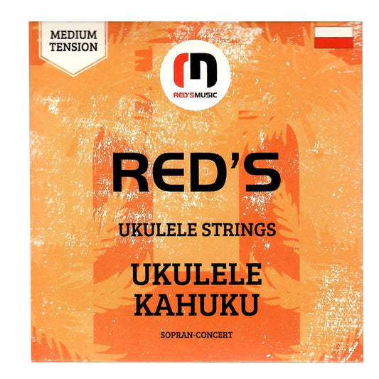 RED’S KAHUKU stīgas Soprāna un Koncerta izmēra Ukulelei (Made in EU)