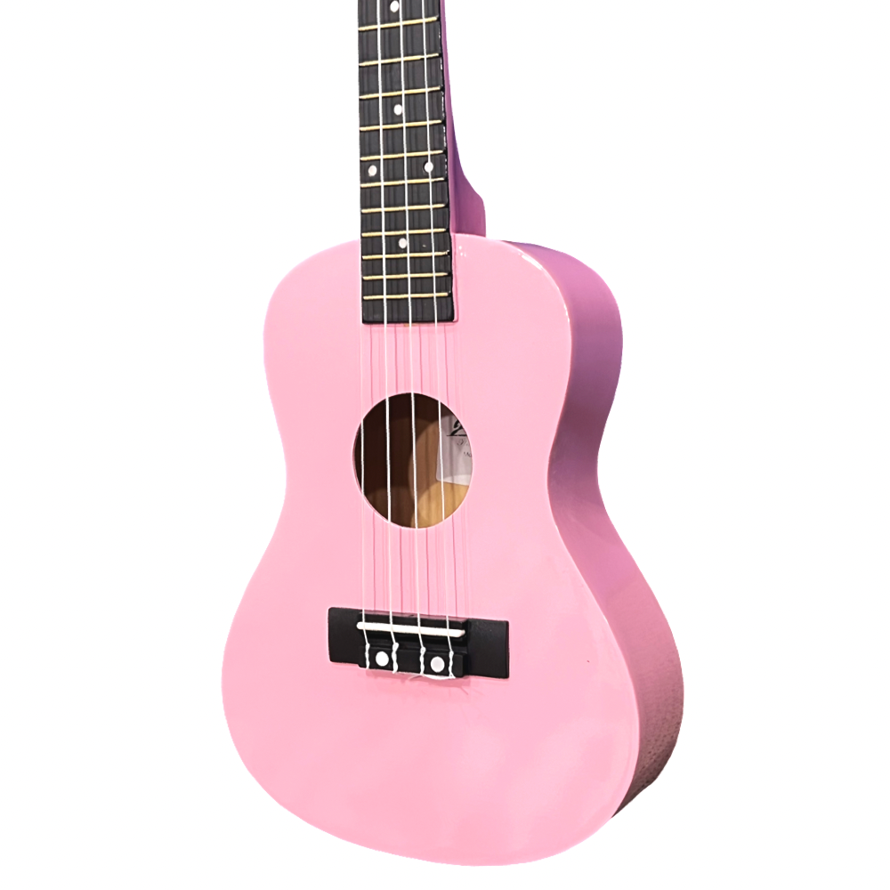 Koncerta izmēra ukuleles komplekts iesācējiem Jasmin Candy Pink Rozā