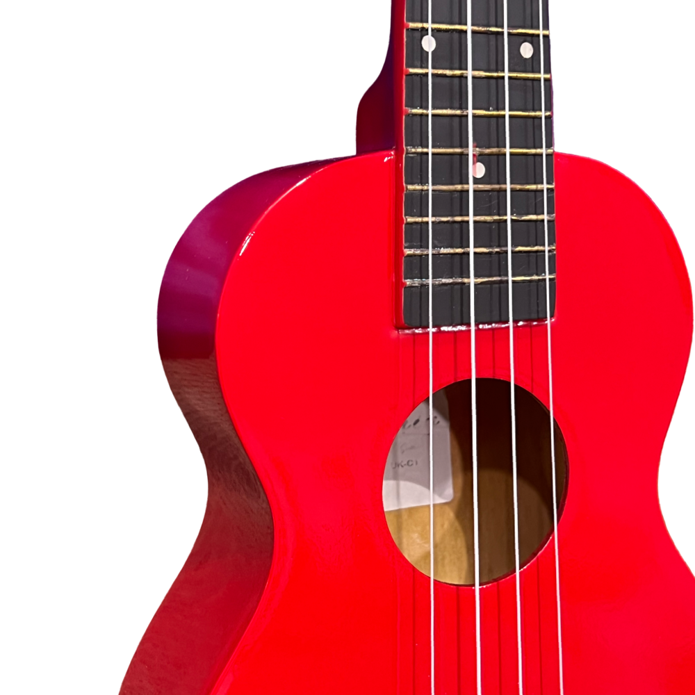 Koncerta izmēra ukuleles komplekts iesācējiem Jasmin Cherry Red Sarkana