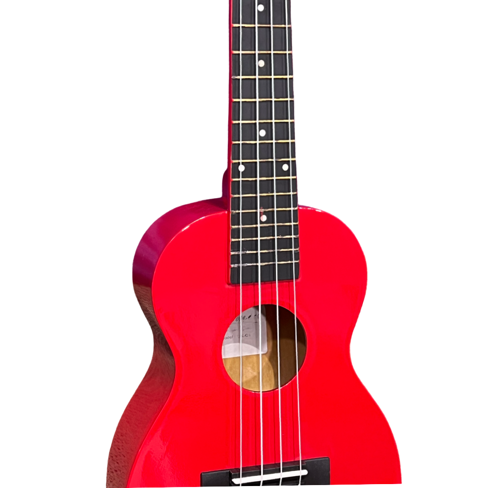 Koncerta izmēra ukuleles komplekts iesācējiem Jasmin Cherry Red Sarkana